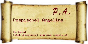 Pospischel Angelina névjegykártya